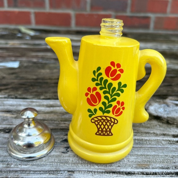 Vintage 1971-72 Empty Avon Koffee Klatch Honeysuckle Foaming Bath Oil Canister - Picture 2 of 6